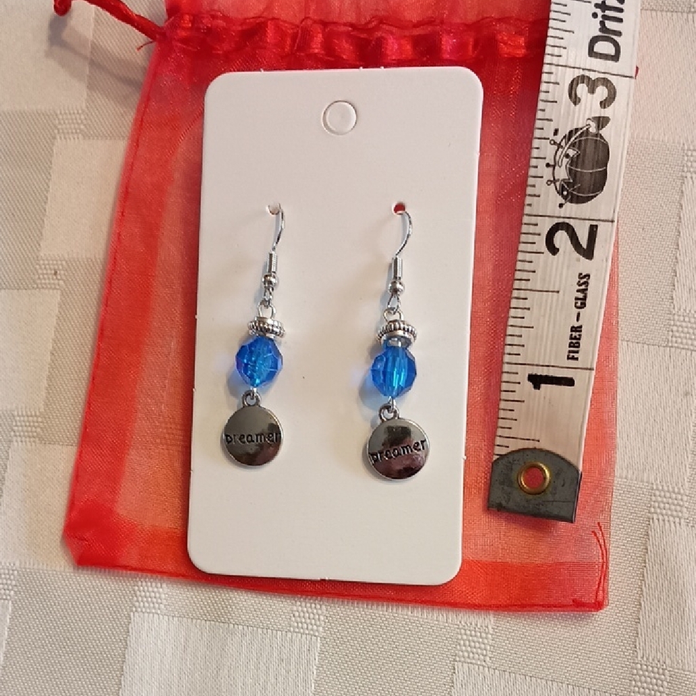 Silver and Blue Dreamer Earrings